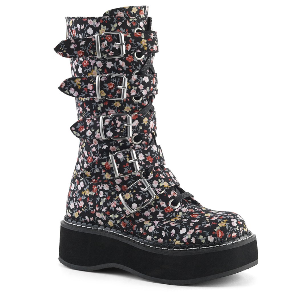 Bottes Hauteur Genoux Demonia Emily 340 Tissu Femme - Multicolore 35204-NZTE